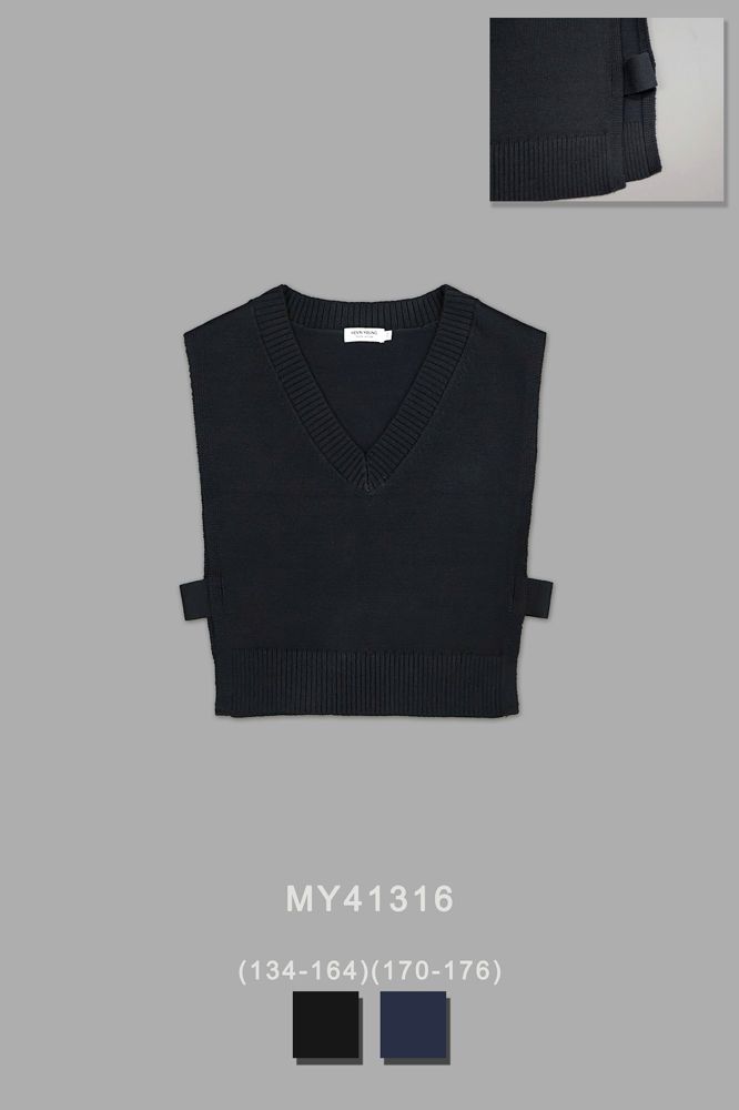 Джемпер/жилет вязаный для девочки MY41316